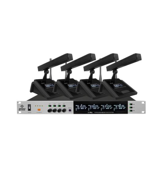 (紅外對頻）無線麥克風一拖四帶智能混音